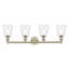 Éclairage pour meuble-lavabo de salle de bain 31,75 pouces 4 lumières Mccarver-1891674061-1899923598