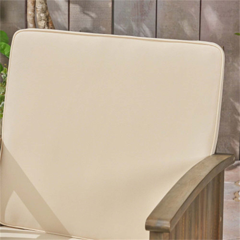 Fauteuil club Casa Acacia Mp2, 4, Crème, Marron foncé