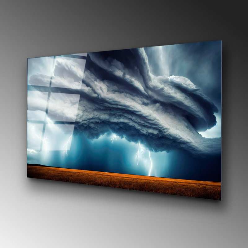 Superbe peinture murale en verre trempé 27,6 po x 39,4 po | 100% verre trempé, épaisseur: 0,16 pouce | Décoration élégante pour le salon ou le bureau, durable et facile à nettoyer, idée de cadeau parfaite