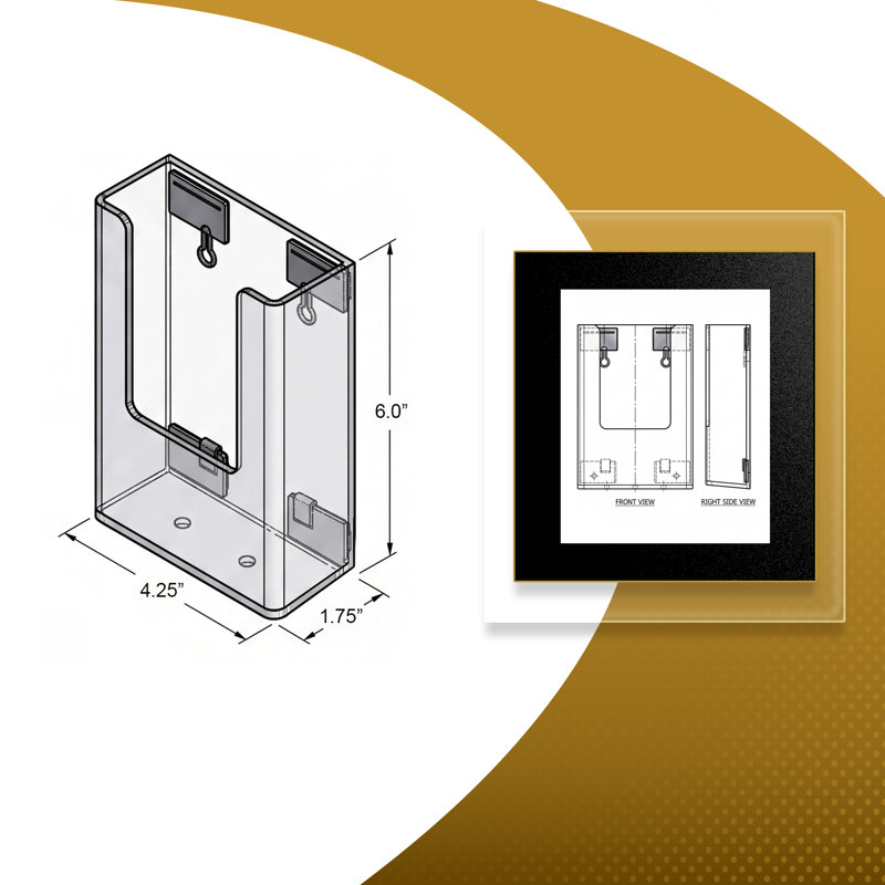 Porte-dépliant Trifold Magnet, paquet de 2