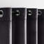 Thermal Velvet Curtains with Eyelet Ring Top - Blackout Crushed Velvet Drapes Pair-1810057939-1810057928