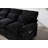 UNITED WE WIN 106" U Shape Sectional Sofa Cloud Couch For Living Room, Upholstery Comfy Modular Sofas, 4 Seat Chenille U-Shaped Sleeper Sofa With Chaise Lounge, Ottoman & Pillows-1084435973