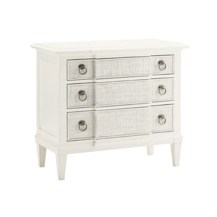 Currey and Company Evie 32 Wide Ivory 3-Drawer Accent Chest