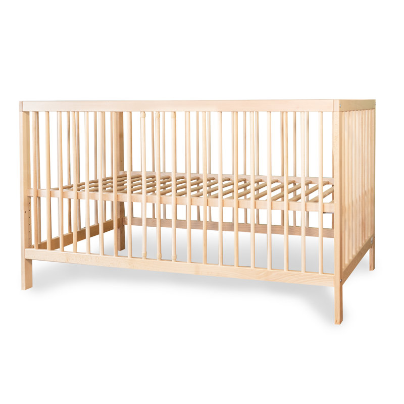 Baby Cot Toni with Junior Function, 60x120cm, Nature