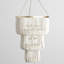 Amanda White Beaded Chandelier