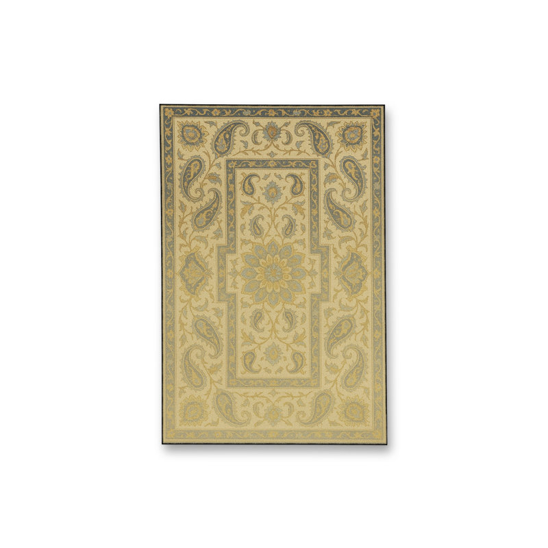 Tapis tissé crème Mosso, 4'7" x 6'7"