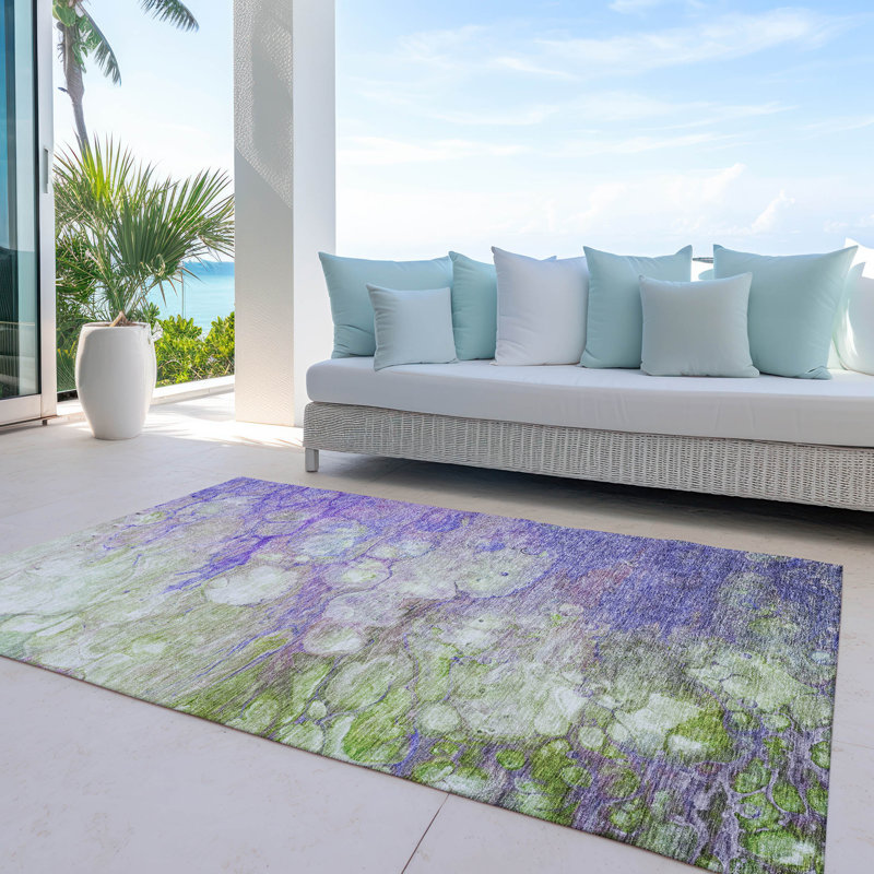 Tapis intérieur / extérieur Conjetta, Rectangle 8 pi x 10 pi