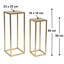 Nouchtaev Plant Stand 1 Tier Set of 2