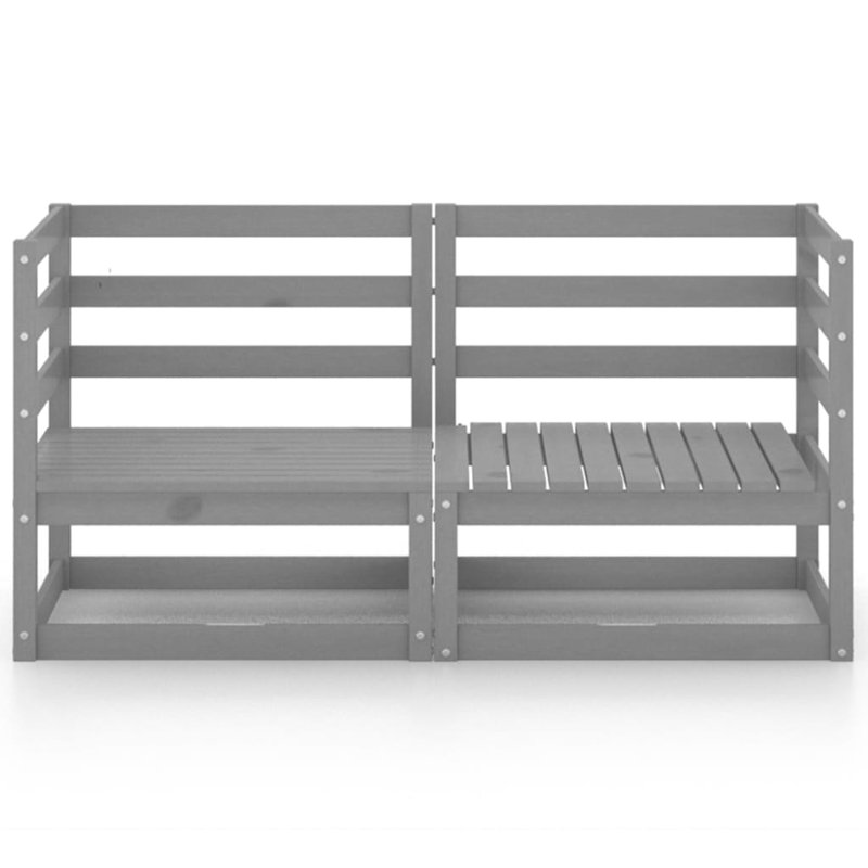 Dylahn 140cm Wide Pine Loveseat, Grey