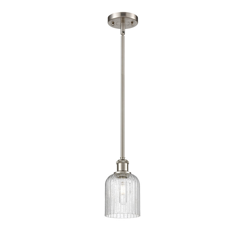 Luminaire suspendu 5 lumières Ballston Addeline, Nickel satiné, Grainé