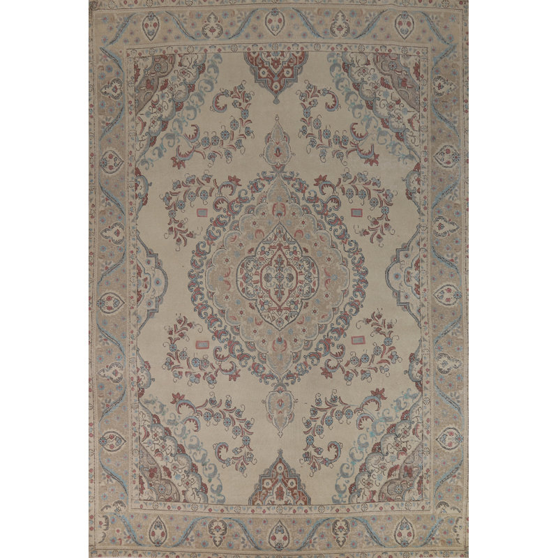 Tapis traditionnel en laine médaillon 10 x 13