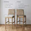 Tabouret de bar rembourré Seagrass-103764932-103764925-103764928
