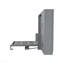 Grand lit escamotable mural avec placard, gris-1785025840