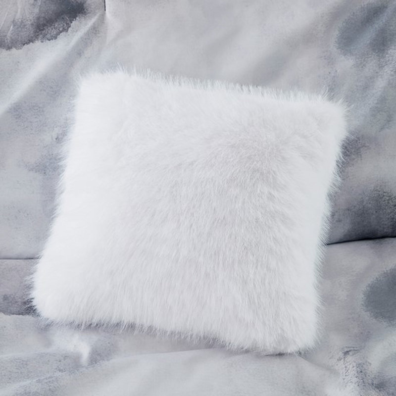 Édredon Tie Dye avec bordure décorative passepoilée et coussin décoratif carré - Ensemble de literie eau