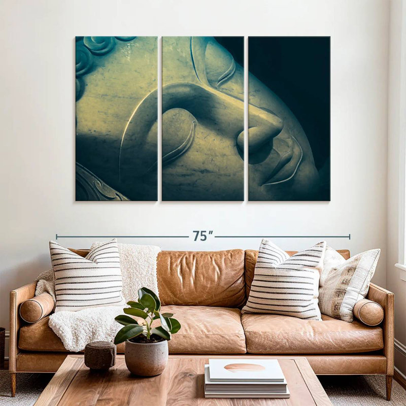 Adella Detailed Sleeping Buddha, 42" H x 65" W