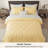 Bedsure King Comforter Set Impala Yellow - King Size Bedding 3 Pieces, Gentlesoft Pintuck Bed Set Gift For Family, Pinch Pleat All Season Comforter & Pillowcases-123856419-123856423