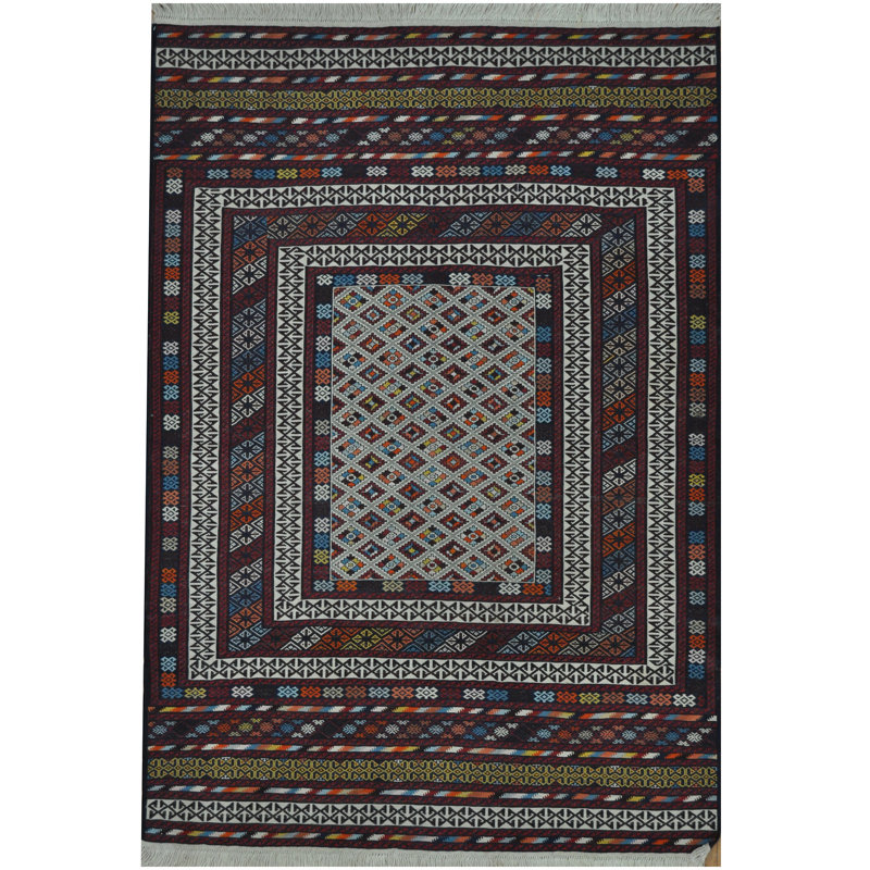 Laine soumak afghane tissée à la main Kilim