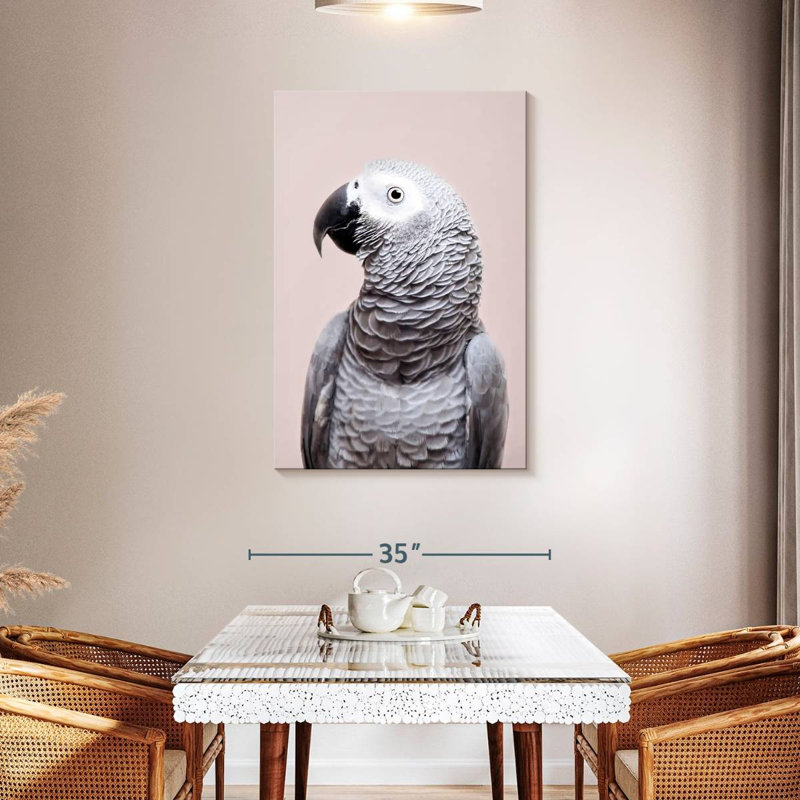 Brampt African Grey, 45" H x 30" W