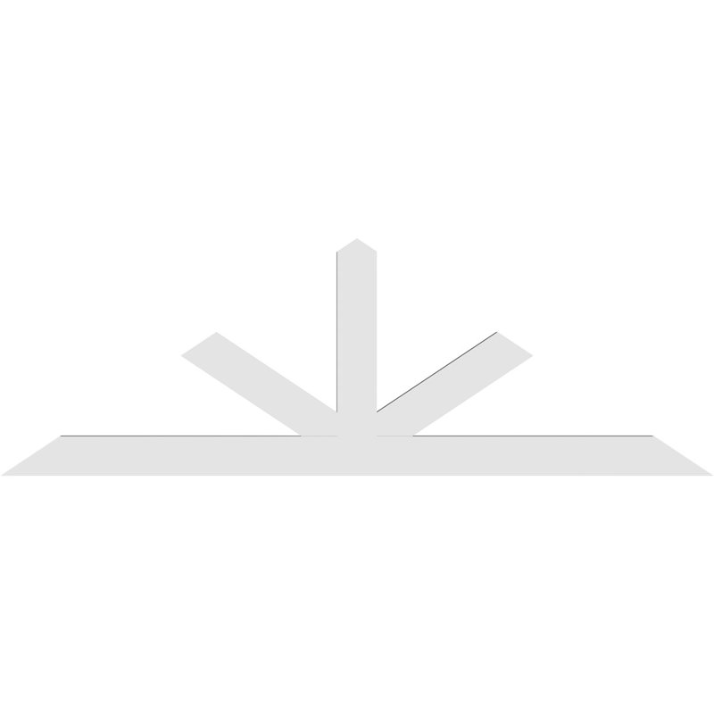 Support à pignon Saratoga, H 24 po x l 72 po (pas: 8/12), P 2 po x F 4 po, PVC