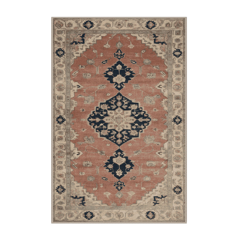 Machine Washable Overdyed Brown Area Rug, Rectangle 2' x 3'