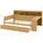 Wooden Daybed With Storage Shelves, Multi-Functional Bed With Two Storage Drawers And Study Desk-104039061