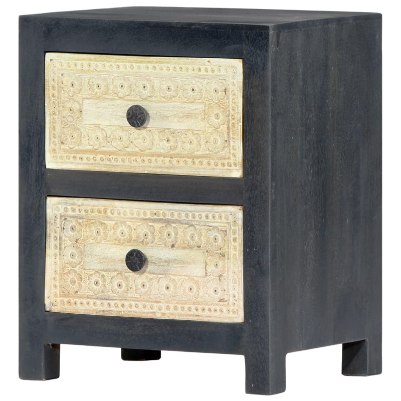 Mylah 40 cm W Bedside Table