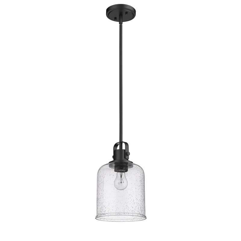 Tyringham 1 - Light Kitchen Island Pendant, 93.5" H x 8" W x 8" D, Matte Black