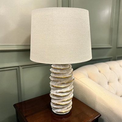 Blue And Gold Ceramic Table Lamp