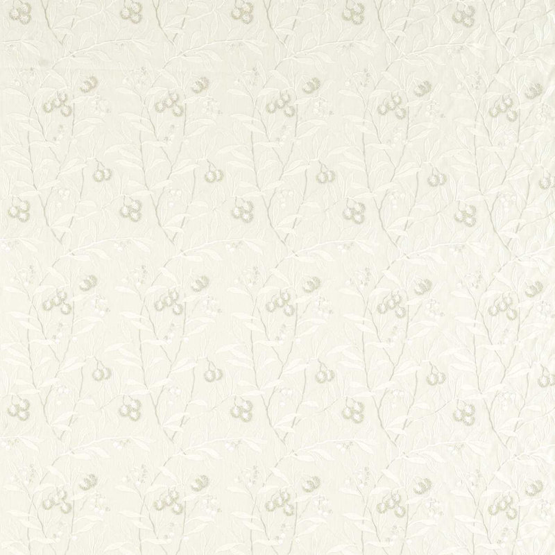 Pure Arbutus Embroidery Fabric, White Clover