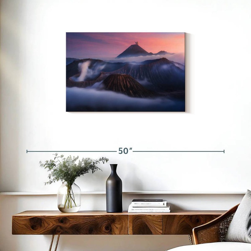 Volcans du parc Alvord Bromo, H 20 po x l 30 po