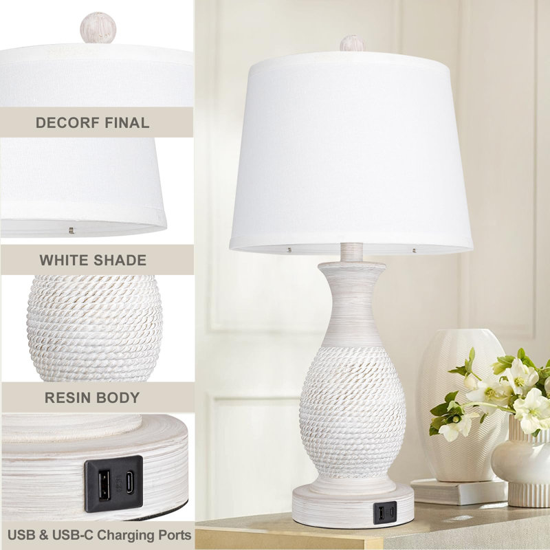 Ashly Resin USB Table Lamp