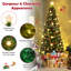 Arbre de Noël illuminé pin artificiel-651219081