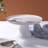 Denmark Tools for Cooks 11.5in Round Stoneware Cake Plate with White Bistro