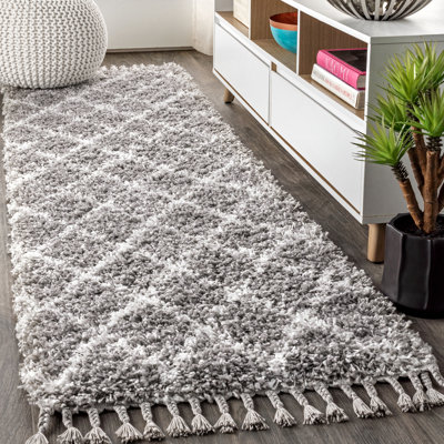 Tapis gris / crème Cantera