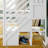 Classic Full High Loft + Staircase, White-269202891