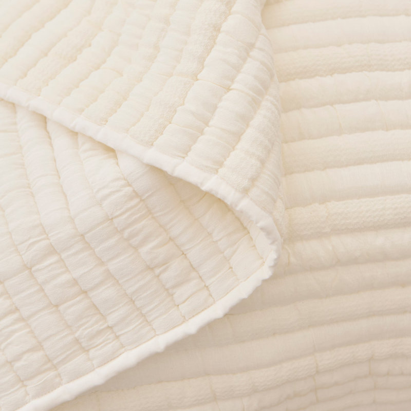 Cotton Bedspread, White, 145cm x 125cm