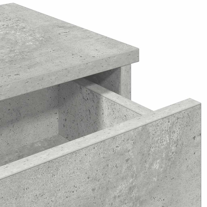 113-9 Wall Mounted Shelf, Concrete grey, 17cm H x 80cm W x 31cm D