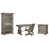 4 Pieces: Desk, Chair, Filing Cabinet, Bookcase