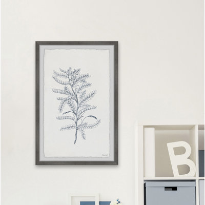 Gray Leaves - Single Picture Frame Painting