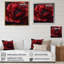 Bourgogne, pivoine en couche de grâce I - coquelicots, art mural sur toile-92540696-92540697-92540690