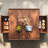 Wood Square Coffee Table with Storage Drawers for Living Room & Home Office