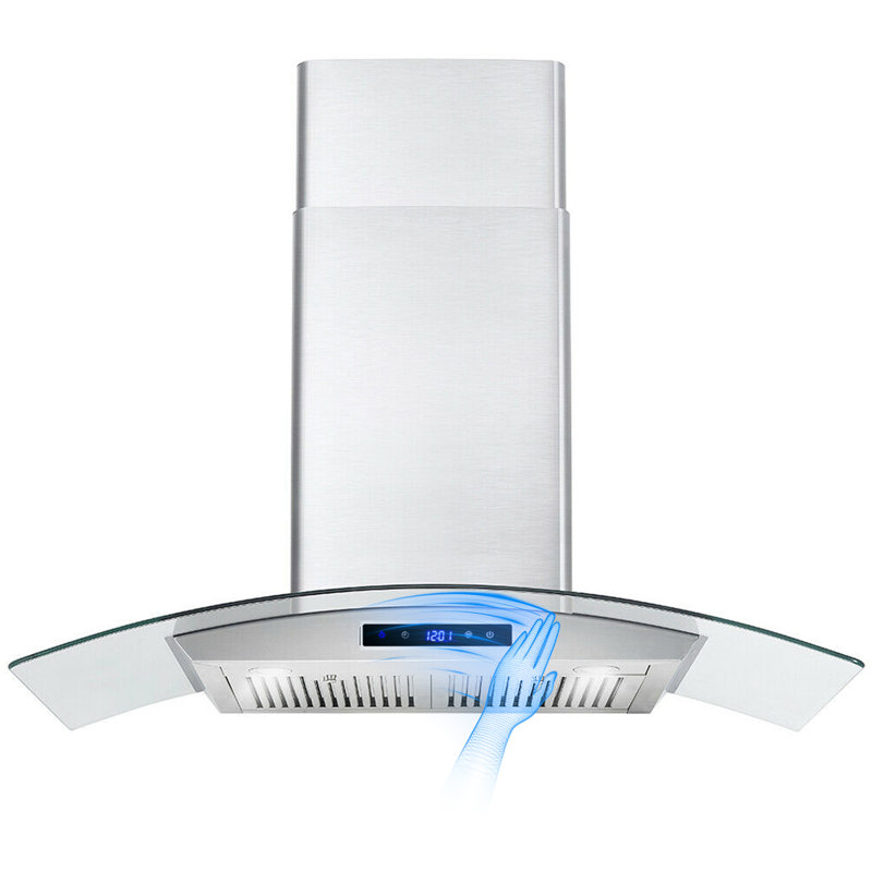 Hotte murale convertible 30 pouces 700 CFM, Acier inoxydable / Argent