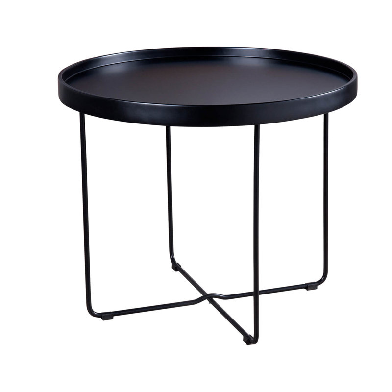 Rossignol Cross Legs Coffee Table, Black, 50" H x 60" L x 60" W