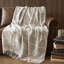 Jeté en mélange de coton ultra-doux avec frange, 50 x 60 pouces-122903392