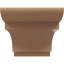 New Brighton cèdre brut grain de bois TimberThane Corbel, apprêté brun clair-88292380