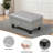 Faux Leather Ottoman-1103851044-1103851054