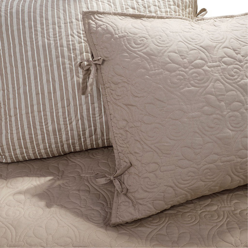 6 Piece Reversible Daybed Cover Set Daybed, Daybed Coverlet + 5 Additional Pieces, Khaki