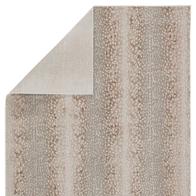 Tapis gris à imprimé animal Baytown, Tapis de couloir 2 pi 2 po x 8 pi