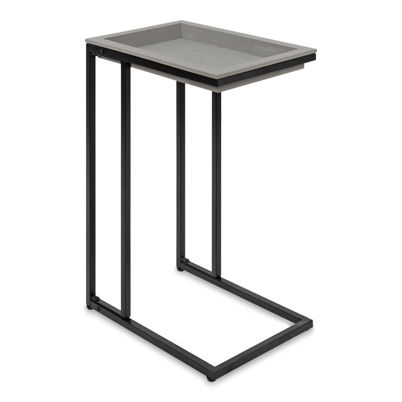 Ironton Tray Top End Table, Grey