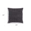20" Charcoal Cotton Throw Pillow With Texture